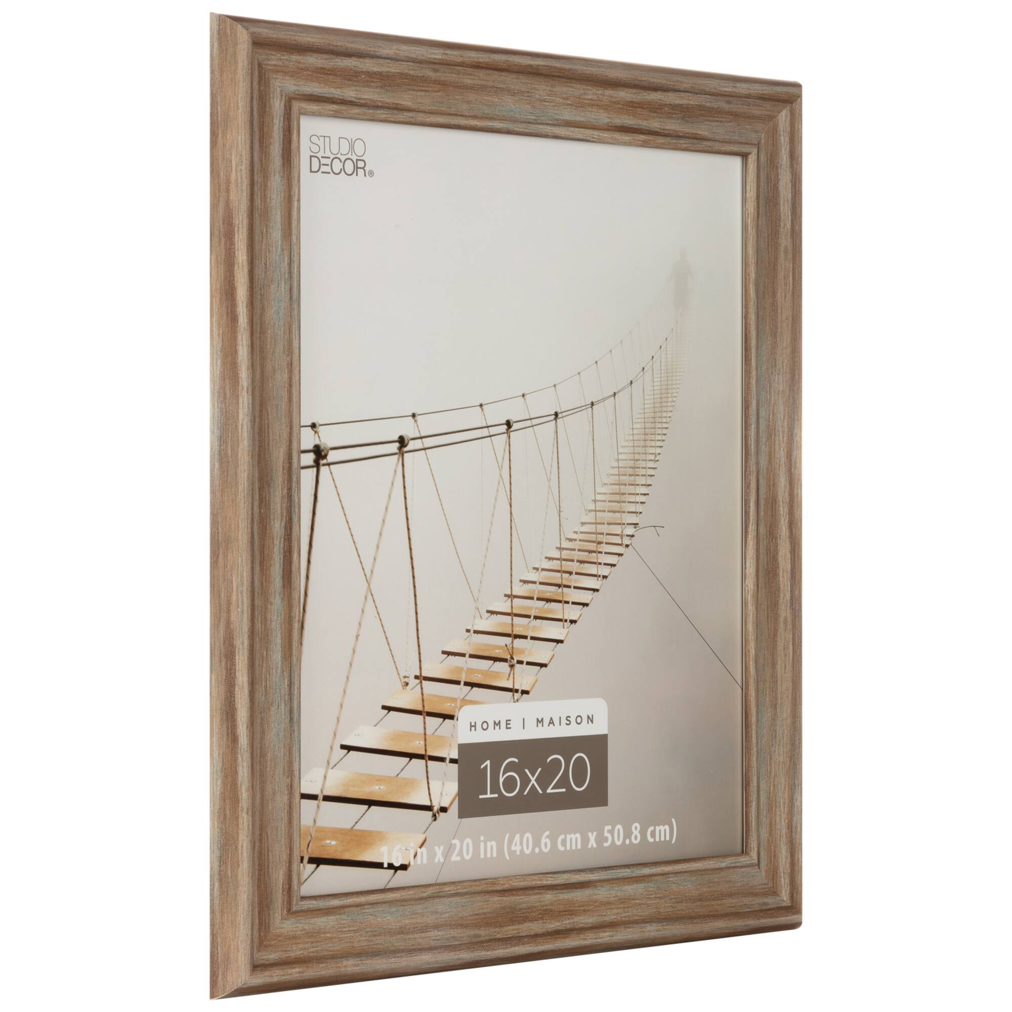 Home 16" x 20" Rustic Brown Frame by Studio Décor®